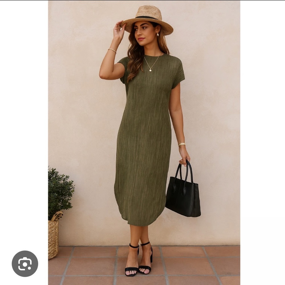 Anthropologie Sabina Musayev Renaissance Crepe Satin Midi Dress Sz XSP EUC 91 - Picture 2 of 12